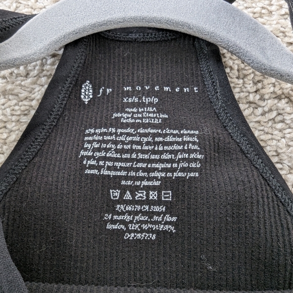 Free People Movement Happiness Runs Crop Tank Ribbed Made in USA - Picture 9 of 9